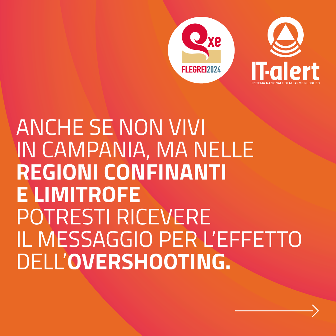 IT-Alert: simulazione attività vulcanica Campi Flegrei