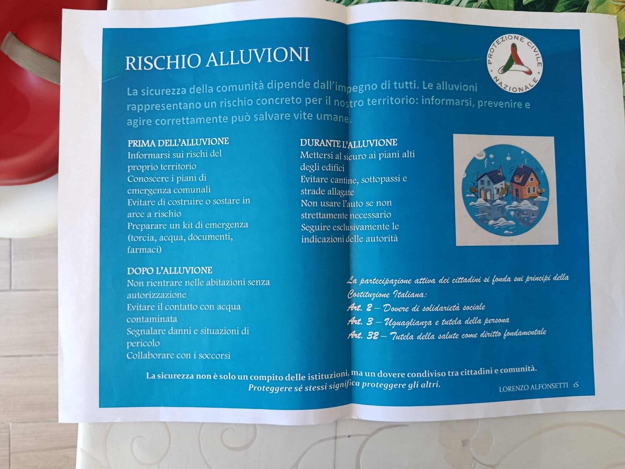 L’Agenzia di Protezione Civile della Regione Abruzzo incontra gli studenti del primo anno del Liceo Scientifico “Andrea Bafile” – L’Aquila
